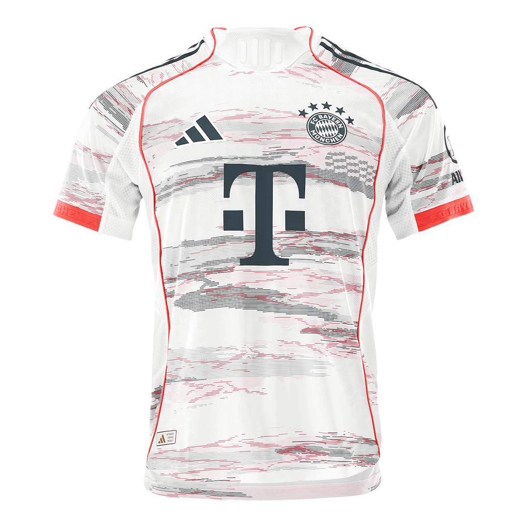 Authentic MULLER #25 Bayern Munich Away Soccer Jersey 2025/26 White