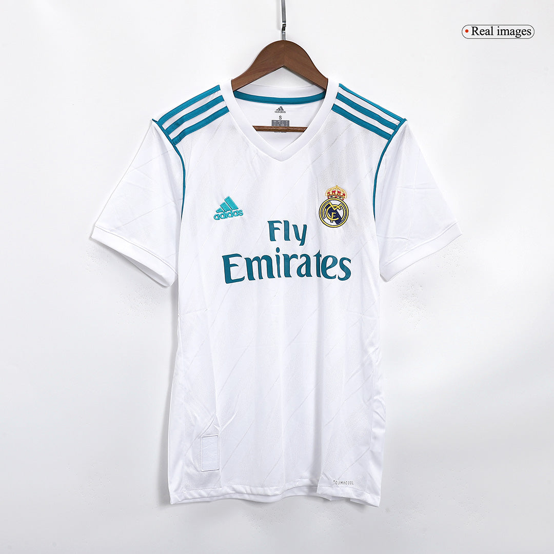 SERGIO RAMOS #4 Real Madrid Retro Jersey Home Soccer Shirt 2017/18