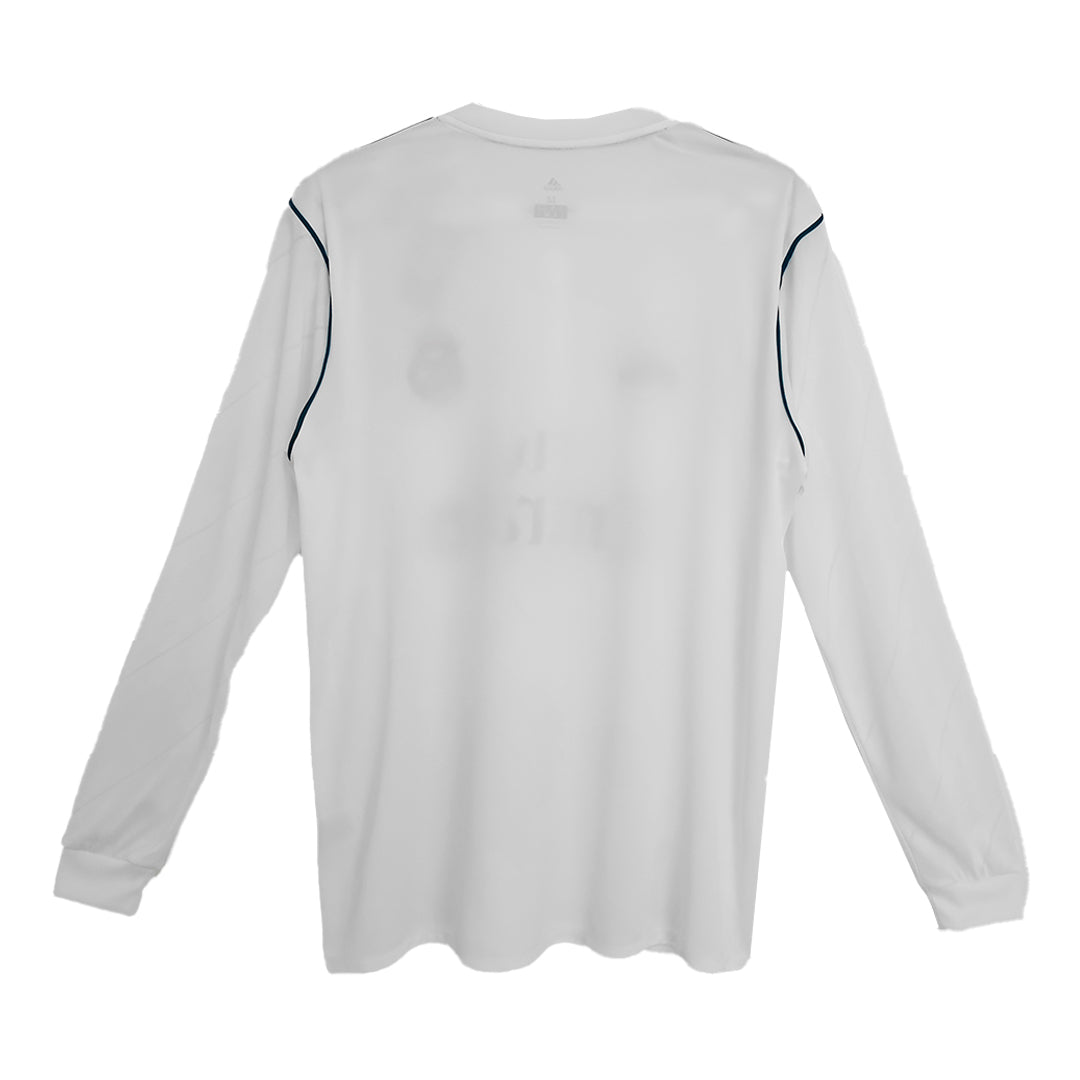Real Madrid Retro Jersey Home Long Sleeve Soccer Shirt 2017/18