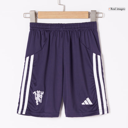 Manchester United Away Kids Soccer Jerseys Full Kit 2025/26