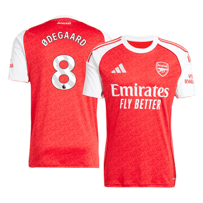 #8 ØDEGAARD Φανέλα Ποδοσφαίρου Εντός Έδρας Άρσεναλ 2025/26