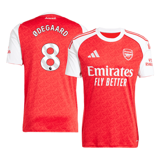 #8 ØDEGAARD Φανέλα Ποδοσφαίρου Εντός Έδρας Άρσεναλ 2025/26