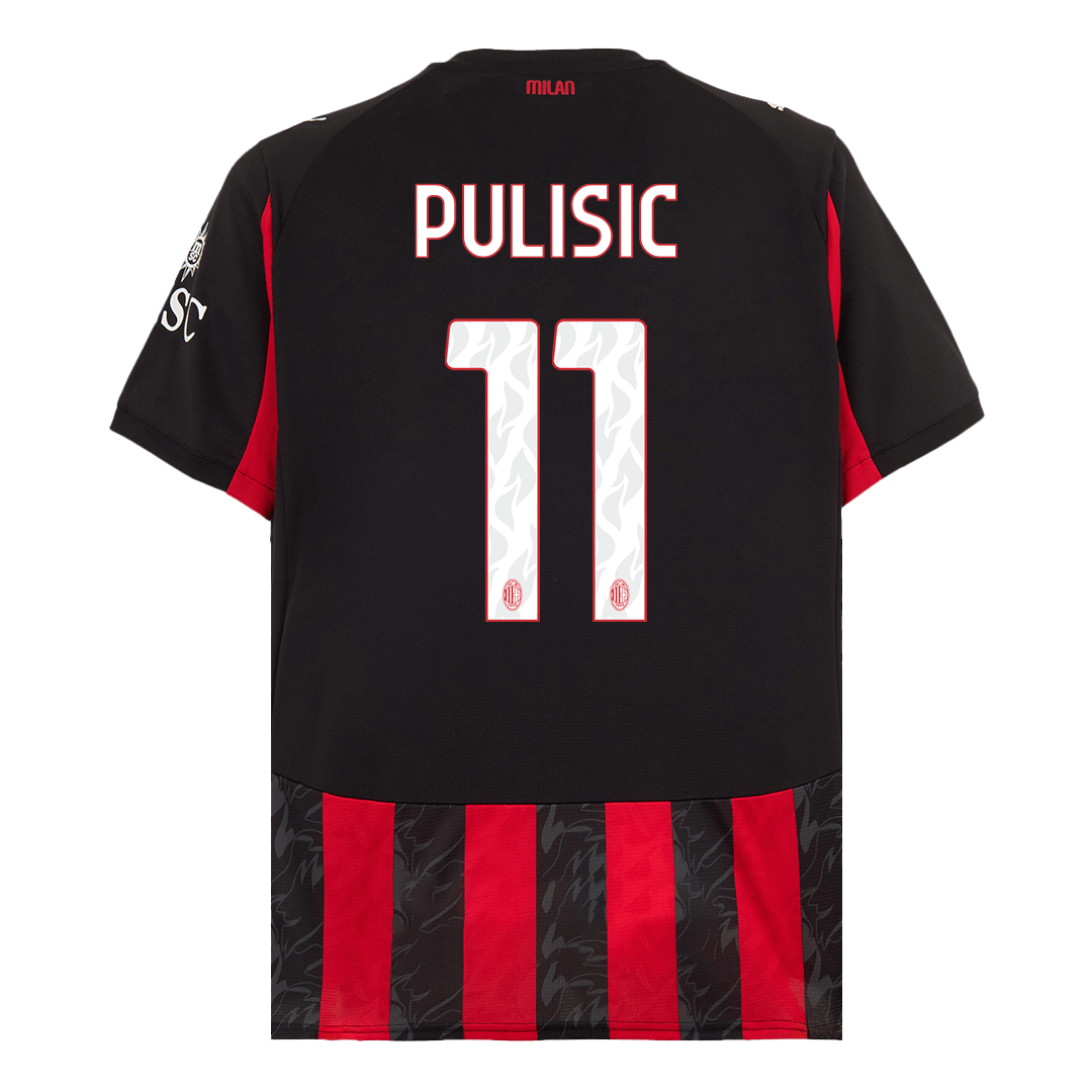 Μπανέλα AC Milan PULISIC #11 ανδρών εντός έδρας ποδοσφαίρου 2025/26