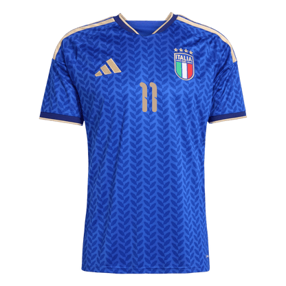 RASPADORI #11 Italy Home Soccer Jersey World Cup 2026