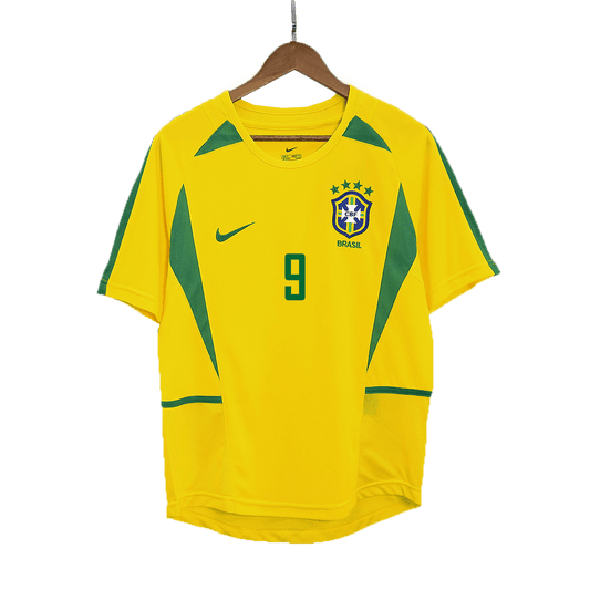 RONALDO #9 Βραζιλία ρετρό μπλουζάκι ποδοσφαίρου 2002/03