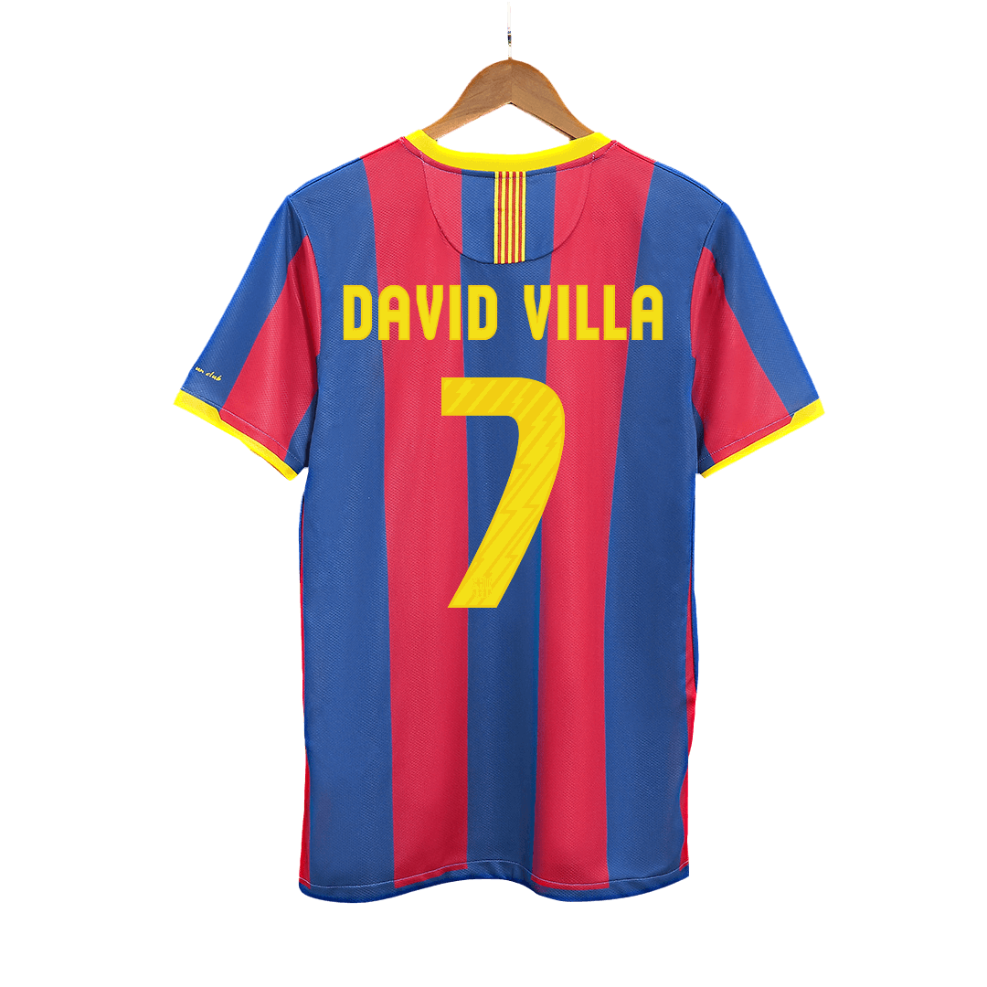 Μπαρτσελόνα Ρετρό φανέλα Εντός 2010/11 DAVID VILLA #7