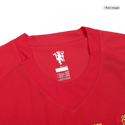 Retro Jersey SCHOLES #18 Manchester United Retro Jersey Home Soccer Shirt 2007/08 - UCL Final