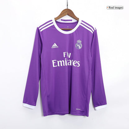 KROOS #8 Real Madrid Retro Jersey Away Long Sleeve Soccer Shirt 2016/17