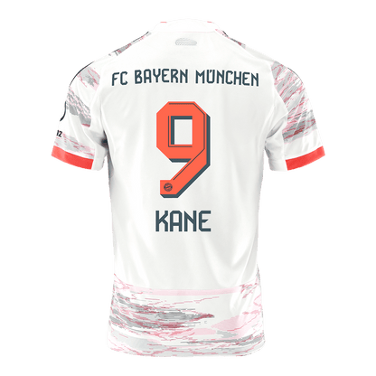 KANE #9 Μπάγερν Μονάχου Εκτός έδρας ποδοσφαιρική φανέλα 2025/26 Λευκή