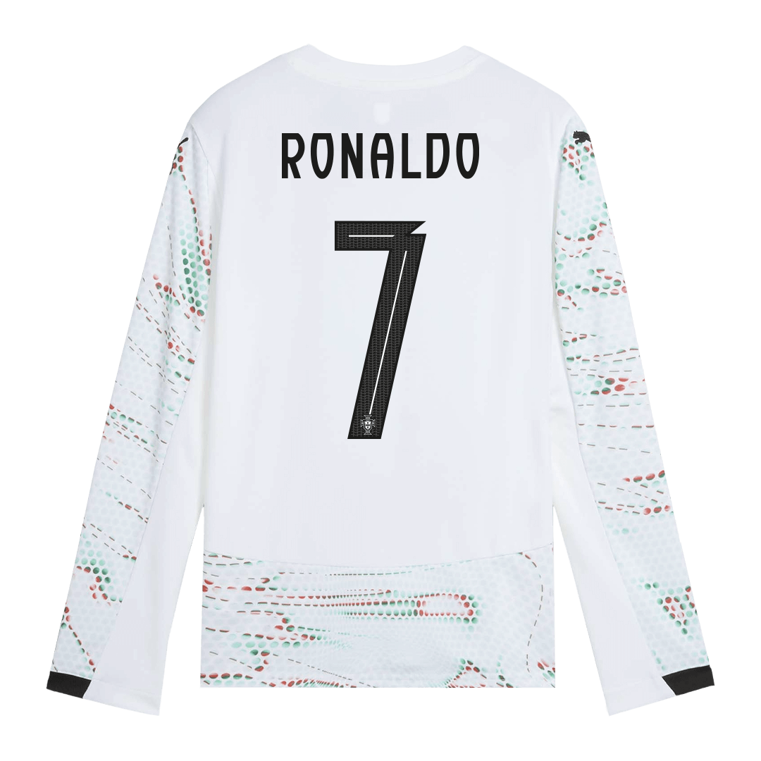 Πορτογαλία μακρυμάνικη φανέλα RONALDO #7 εκτός έδρας ποδοσφαίρου 2025