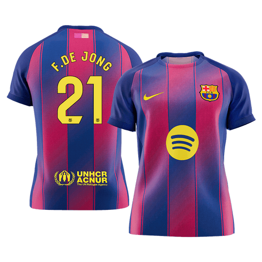 Μπαρτσελόνα φανέλα Εντός 2025/26 F.DE JONG #21 - Premium