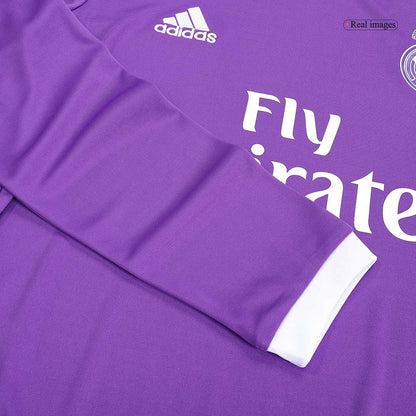 RONALDO #7 Ρεάλ Μαδρίτης Ρεάλ Μαδρίτης Ρεάλ Μαδρίτης Εκτός έδρας Μακρυμάνικη Ποδοσφαιρική Μπλούζα 2016/17