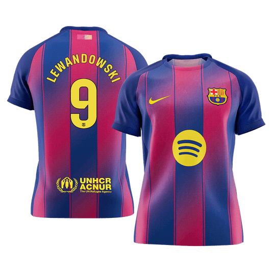 Μπαρτσελόνα φανέλα Εντός 2025/26 LEWANDOWSKI #9 - Premium