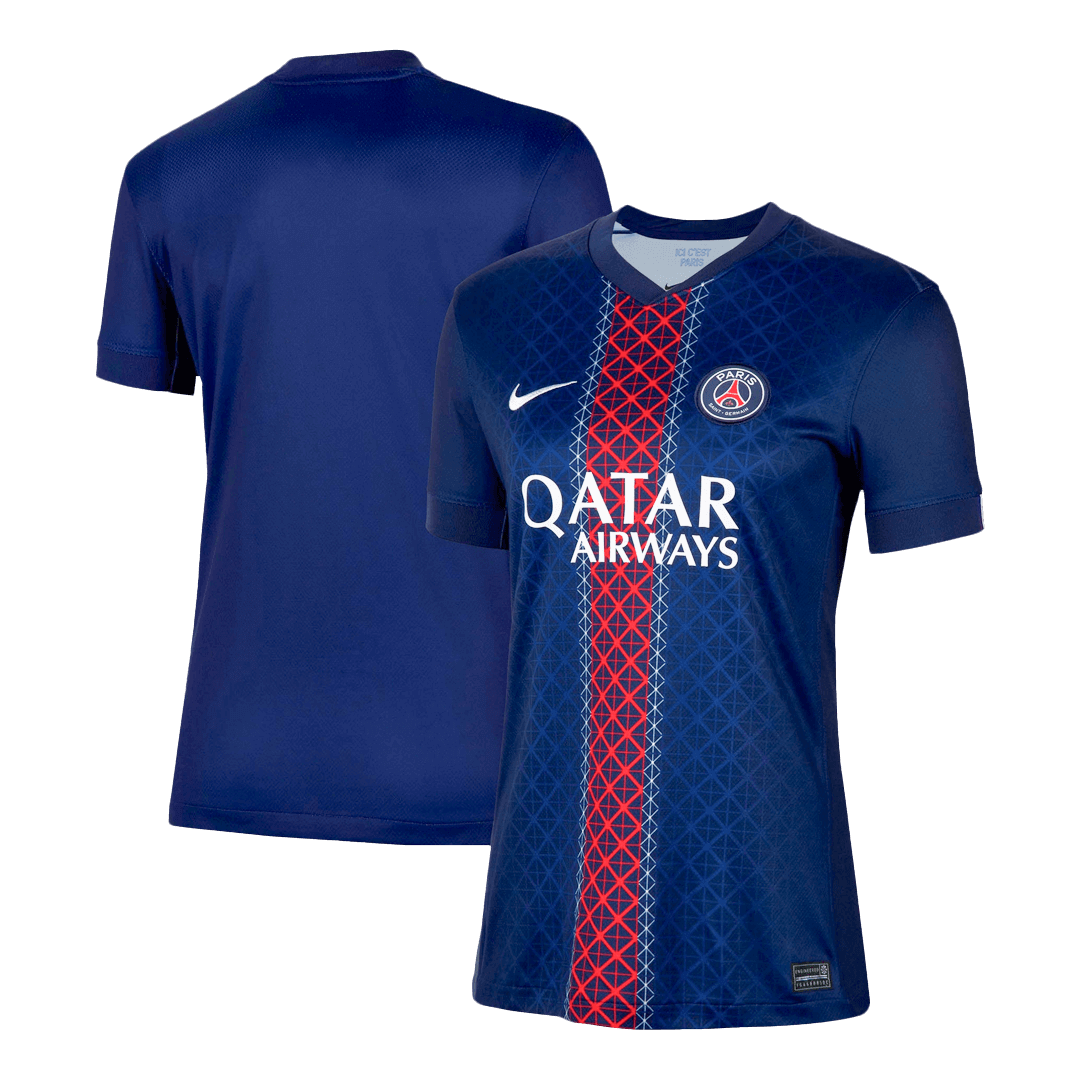 Γυναικεία ποδοσφαιρική φανέλα PSG εντός έδρας 25/26 μπλε σκούρο