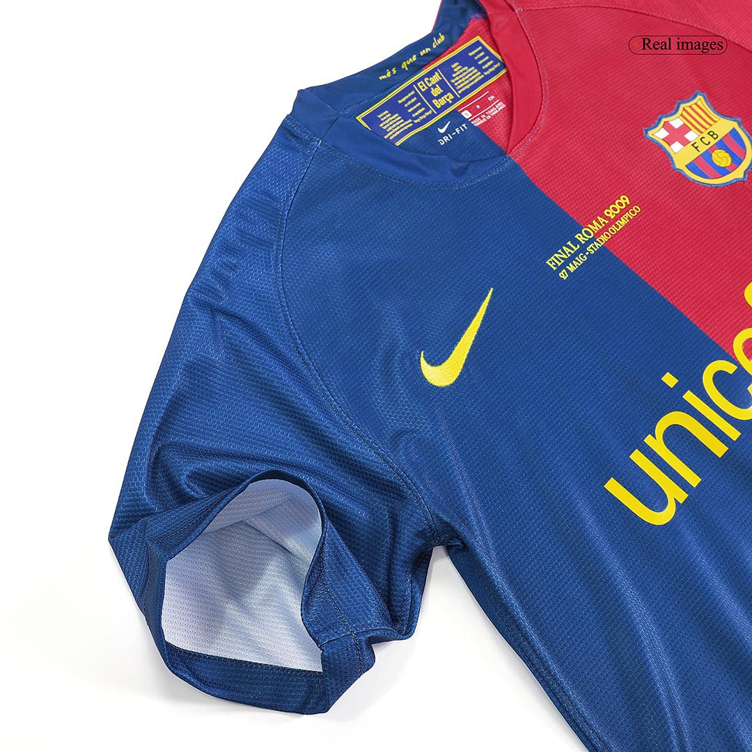 Retro Jersey XAVI #6 Barcelona Retro Jersey Home Soccer Shirt 2008/09 UCL Final