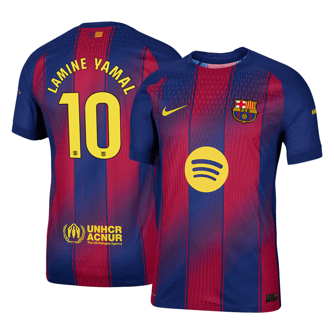 Μπαρτσελόνα φανέλα Εντός 2025/26 LAMINE YAMAL #10 - Match Version