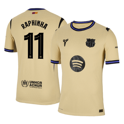 RAPHINHA #11 Αυθεντική Φανέλα Ποδοσφαίρου Barcelona Εκτός έδρας 2025/26 - UCL