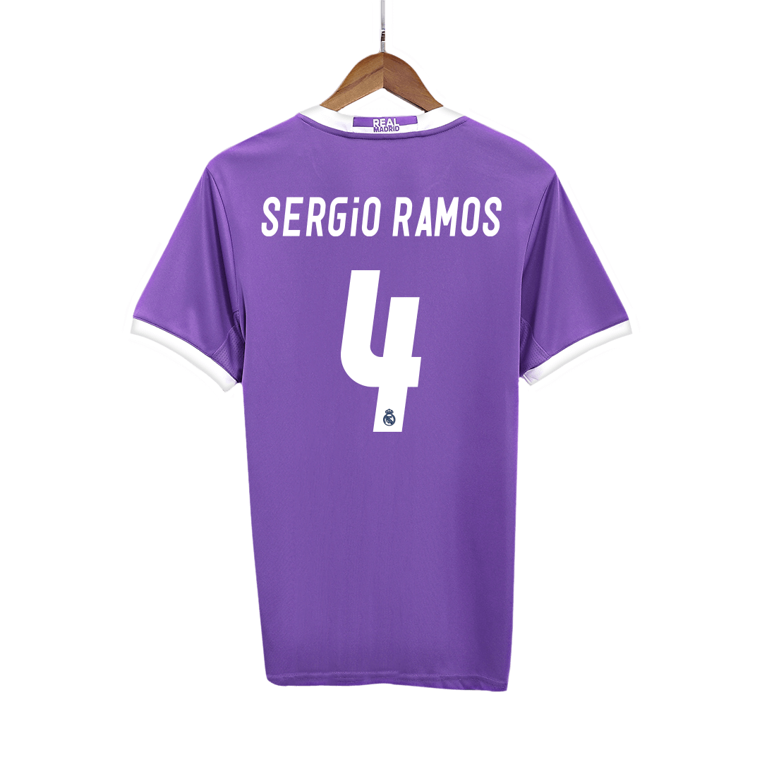 Ρεάλ Μαδρίτης Ρετρό φανέλα Εκτός 2016/17 SERGIO RAMOS #4