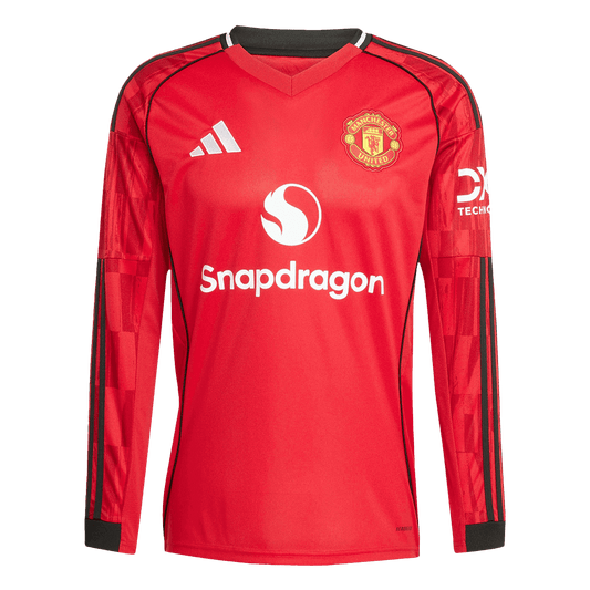 Μακρυμάνικη ποδοσφαιρική φανέλα Manchester United για το σπίτι 2025/26