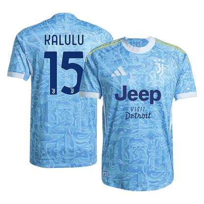 KALULU #15 Juventus Away Player Version Jersey 2025/26