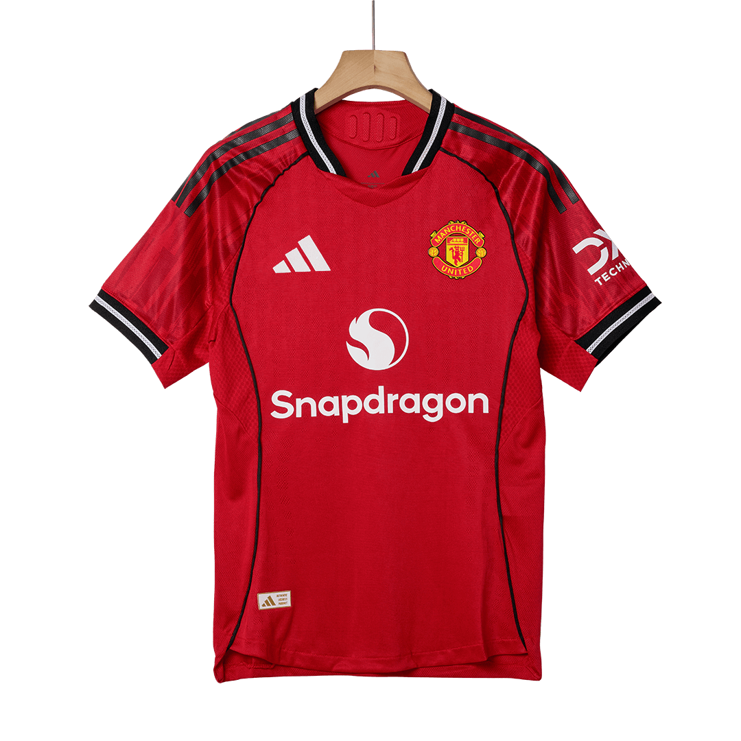 B.FERNANDES #8 Αυθεντική ποδοσφαιρική φανέλα Manchester United εντός έδρας 2025/26