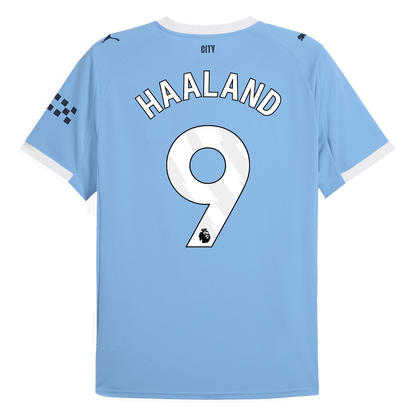 HAALAND #9 Εντός έδρας ποδοσφαιρική φανέλα Manchester City 2025/26 Μπλε