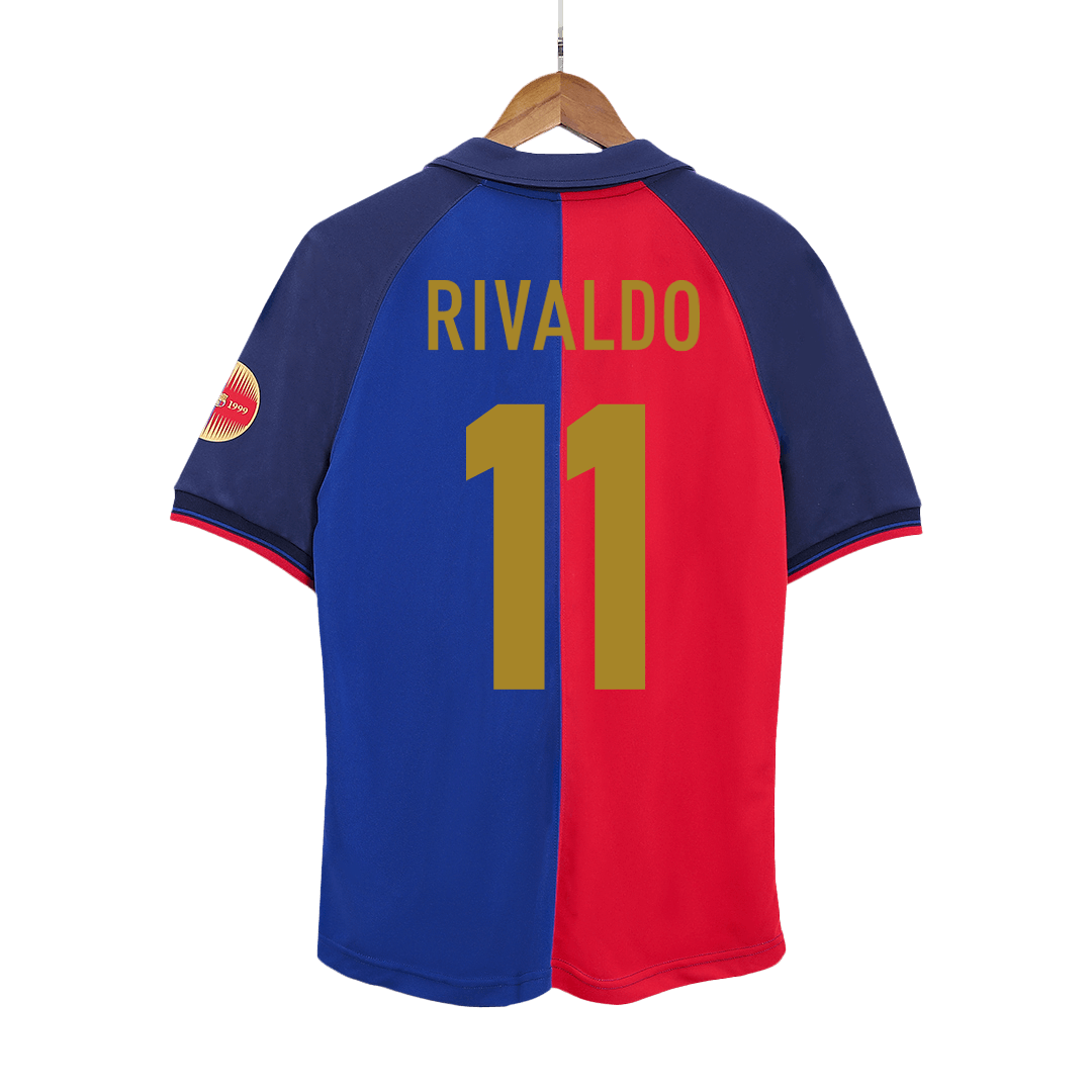 Μπαρτσελόνα Ρετρό φανέλα Εντός 1999/00 RIVALDO #11