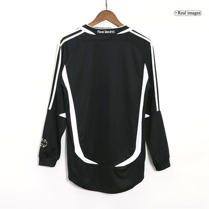 Real Madrid Retro Jersey Away Long Sleeve Soccer Shirt 2006/07 
