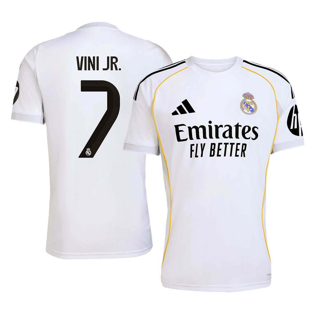 VINI JR. #7 Φανέλα εντός έδρας ποδοσφαίρου Ρεάλ Μαδρίτης 2025/26
