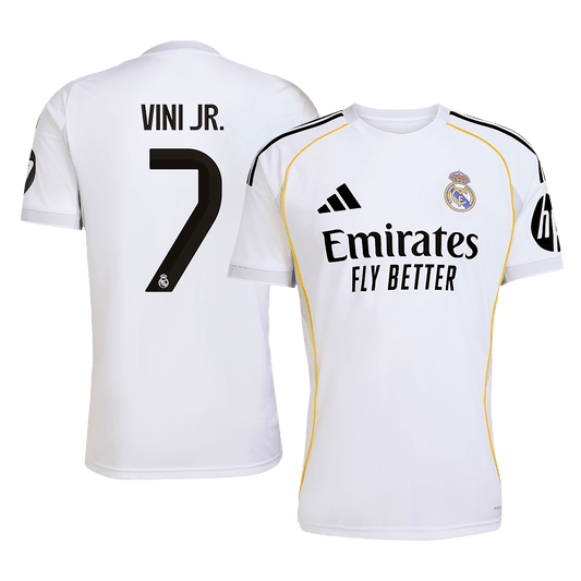 VINI JR. #7 Φανέλα εντός έδρας ποδοσφαίρου Ρεάλ Μαδρίτης 2025/26