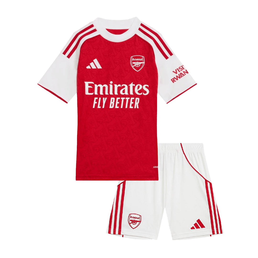 Παιδικό Σετ Εντός Έδρας Arsenal 2025/26 (Φανέλα + Σορτσάκι) Κόκκινο