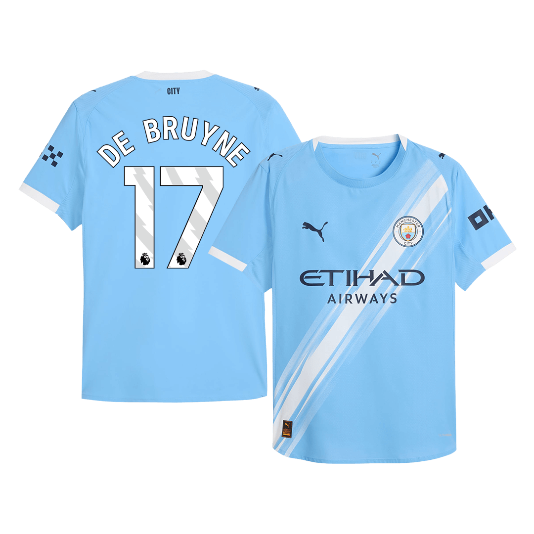 Μάντσεστερ Σίτι φανέλα Εντός 2025/26 DE BRUYNE #17 - Match Version