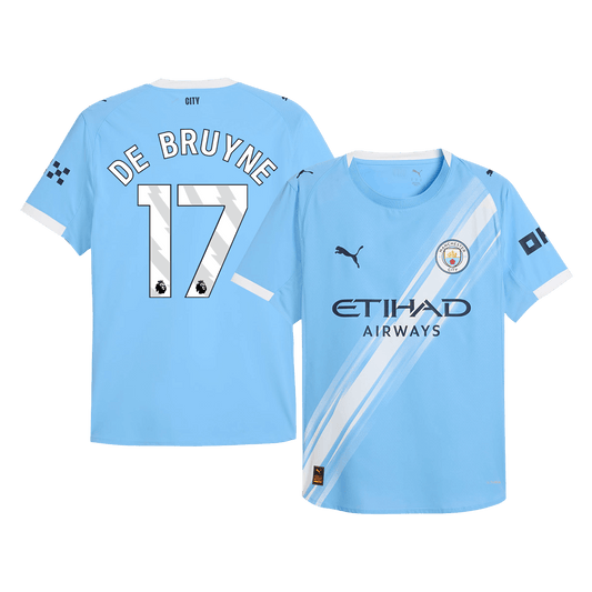 Μάντσεστερ Σίτι φανέλα Εντός 2025/26 DE BRUYNE #17 - Match Version