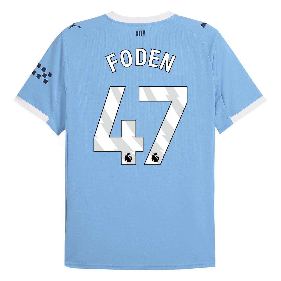 FODEN #47 Φανέλα ποδοσφαίρου Manchester City εντός έδρας 2025/26 Μπλε
