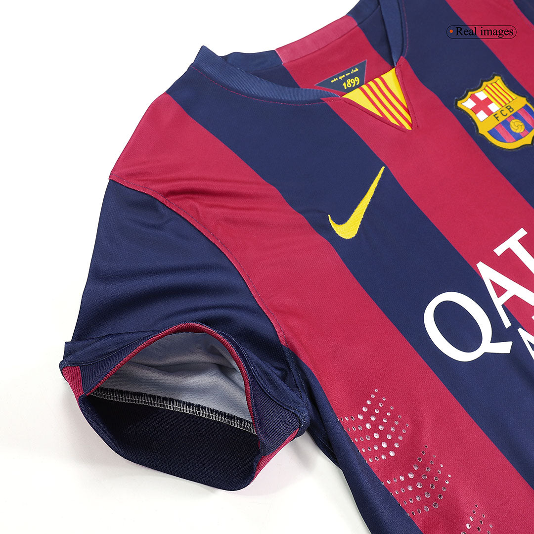 SUAREZ #9 Ρετρό φανέλα Barcelona για εντός έδρας ποδόσφαιρο 2014/15