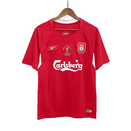 Ποδοσφαιρική μπλούζα ρετρό Τζέρσεϊ Liverpool 2005 - UCL