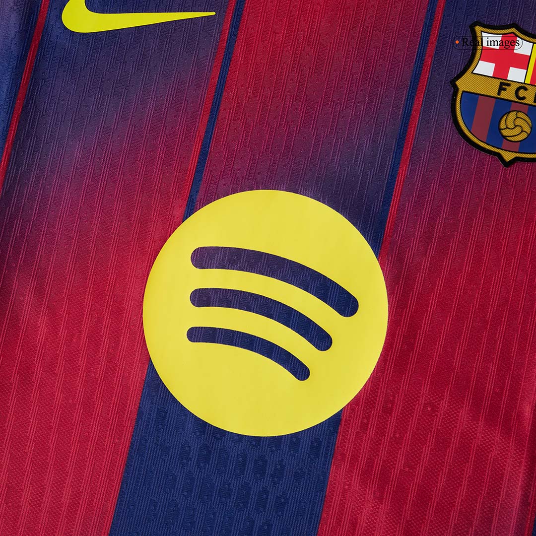 LAMINE YAMAL #10 Barcelona Home Authentic Soccer Jersey 2025/26
