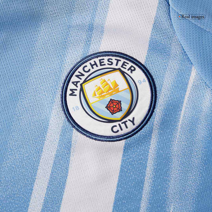 HAALAND #9 Εντός έδρας ποδοσφαιρική φανέλα Manchester City 2025/26 Μπλε