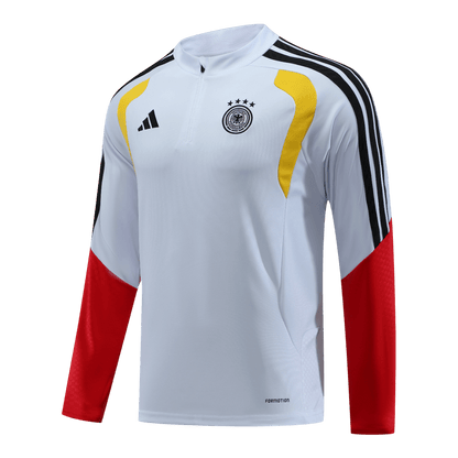 Germany Zipper Sweatshirt Kit(Top+Pants) 2026 White