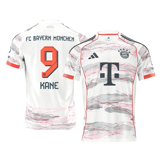 Φανέλα ποδοσφαίρου KANE #9 Bayern Munich εκτός έδρας 2025/26