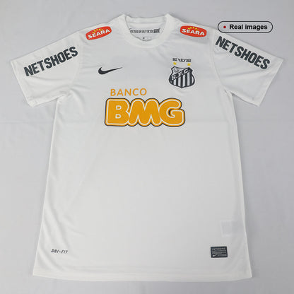 NEYMAR JR #11 Santos FC Retro Jersey Home Soccer Shirt 2012