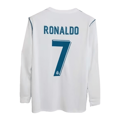 RONALDO #7 Ρετρό φανέλα ποδοσφαίρου Real Madrid 2017/18