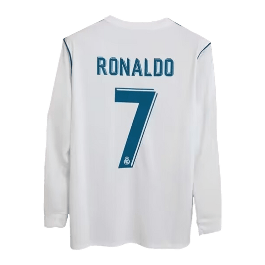 RONALDO #7 Ρετρό φανέλα ποδοσφαίρου Real Madrid 2017/18