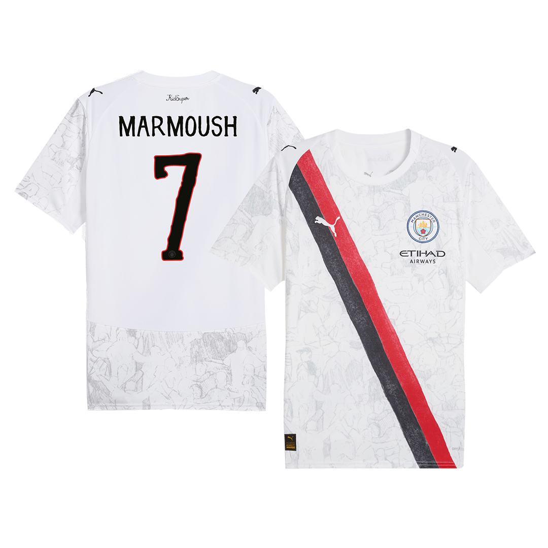 Φανέλα KidSuper Manchester City 2025/26 – Club World Cup με το όνομα MARMOUSH #7