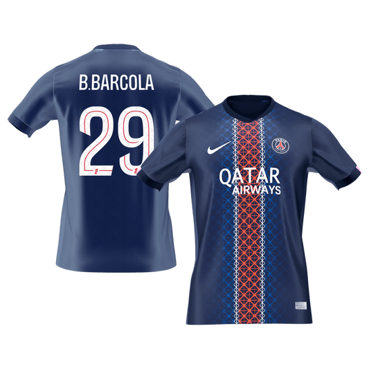 PSG φανέλα Εντός 2025/26 B.BARCOLA #29 - Premium