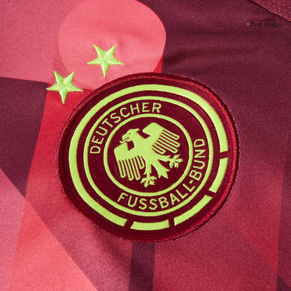 Men's Germany Away Soccer Jersey 2025 Red - Women's Euro