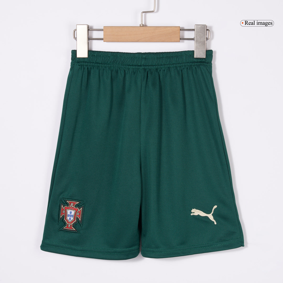 Kid's Portugal Home Soccer Jersey Kit(Jersey+Shorts) 2025 Red