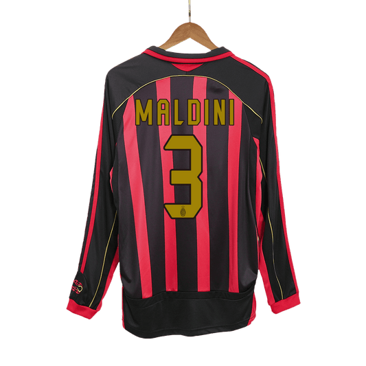 MALDINI #3 Ρετρό φανέλα AC Milan, εντός έδρας ποδοσφαιρική φανέλα 2006/07
