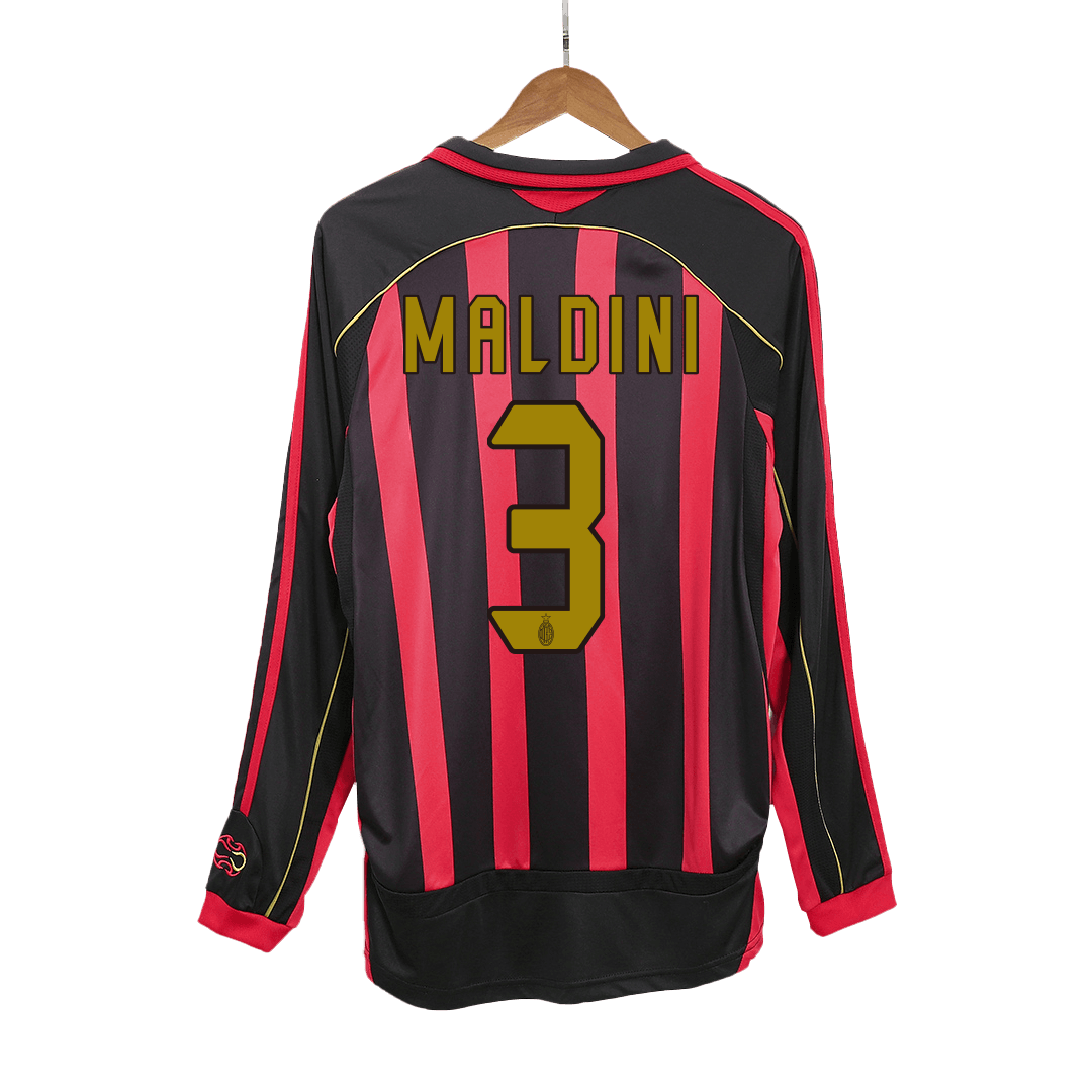 Μίλαν Ρετρό φανέλα μακρυμάνικη Εντός 2006/07 MALDINI #3