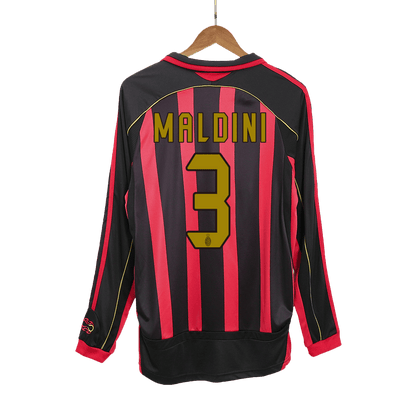 Μίλαν Ρετρό φανέλα μακρυμάνικη Εντός 2006/07 MALDINI #3